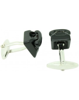 Black Telephone Cufflinks 