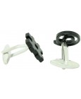 Black At and Octothorp Cufflinks 