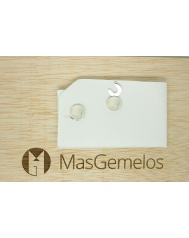 Sterling Silver Plain Button Covers  2