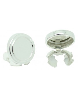 Sterling Silver Round Button Covers