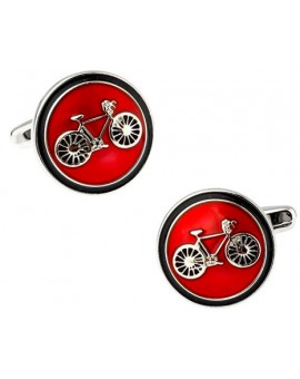 Classic Red Bicycle Cufflinks 