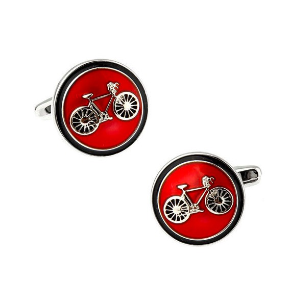 Classic Red Bicycle Cufflinks 