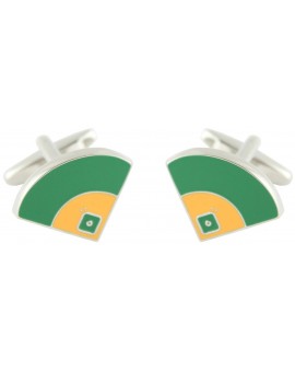 Baseball Field Cufflinks 