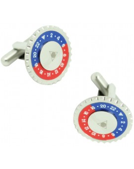 Gemelos Speedometer Official Azul y Rojo para camisa