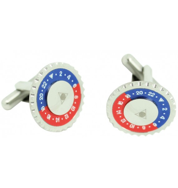 Red and Blue Speedometer Official Cufflinks