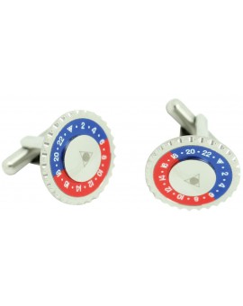 Red and Blue Speedometer Official Cufflinks
