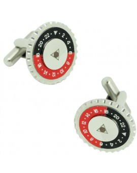Black and Red for shirt Speedometer Official Cufflinks