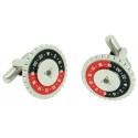 Black and Red for shirt Speedometer Official Cufflinks