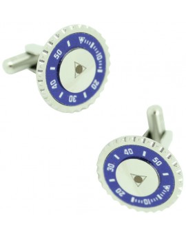 Blue Speedometer Official Cufflinks
