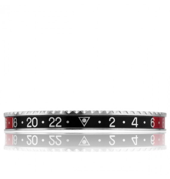 Pulsera negra y roja Speedometer Official 