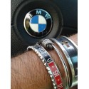 Pulsera roja y negra Speedometer Official 
