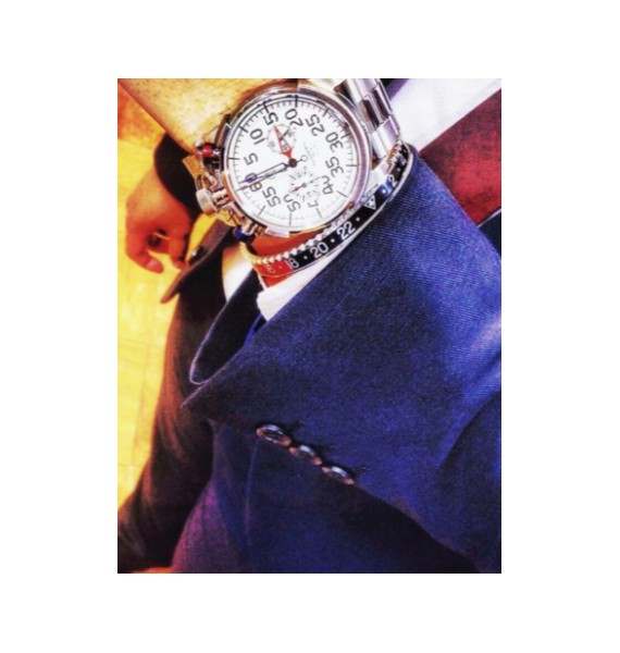 Pulsera negra y roja Speedometer 