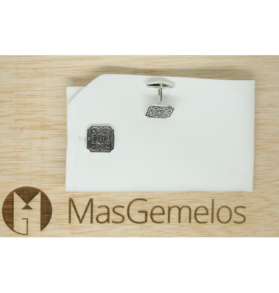 Sterling Silver Floor Tile Cufflinks