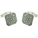 Sterling Silver Floor Tile Cufflinks