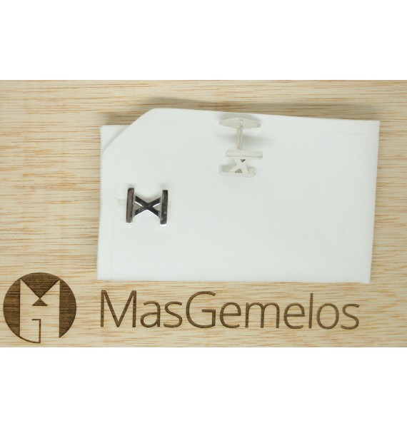 Sterling Silver X Cufflinks