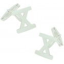Gemelos de camisa simbolo romano X Plata 925