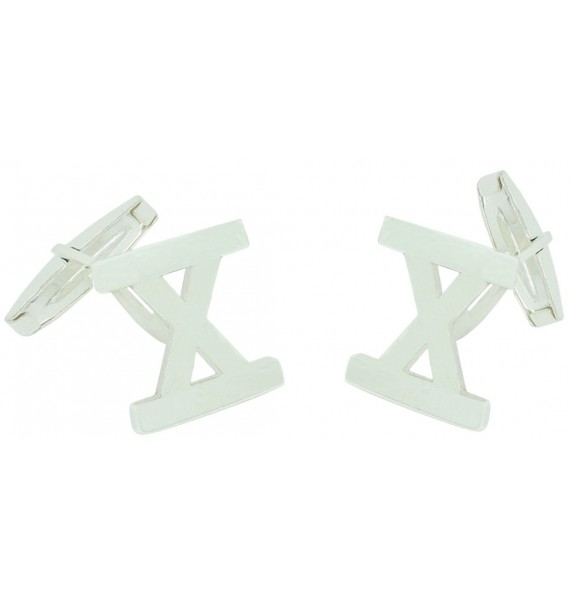 Gemelos de camisa simbolo romano X Plata 925