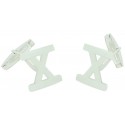 Sterling Silver X Cufflinks