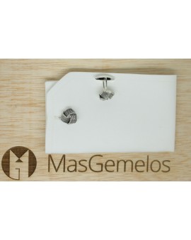 Gemelos de camisa madeja Plata 925
