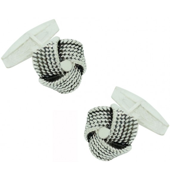 Sterling Silver Ball of Wool Cufflinks