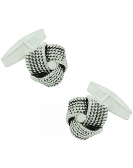 Gemelos de camisa madeja Plata 925