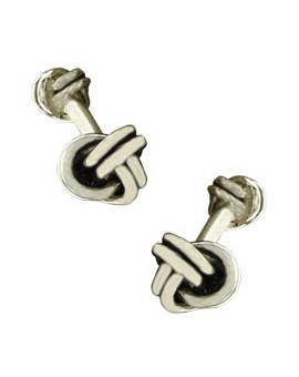 Sterling Silver Double Knot Cufflinks