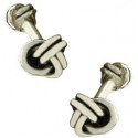 Gemelos de camisa Nudo Doble Plata 925