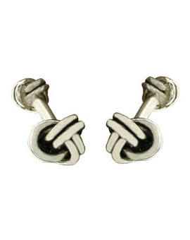 Gemelos de camisa Nudo Doble Plata 925