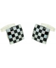 Sterling Silver Chess Cufflinks