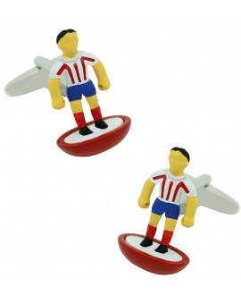 Atlético Madrid Subbuteo Player Cufflinks 