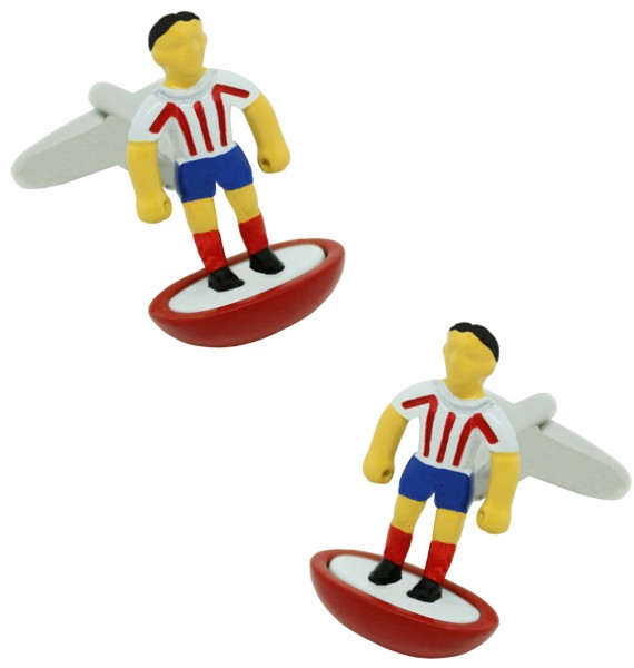 Atlético Madrid Subbuteo Player Cufflinks 