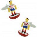 Atlético Madrid Subbuteo Player Cufflinks 