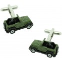 Gemelos camisa Jeep Willys Verde