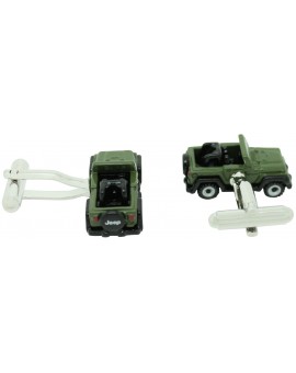 Green Jeep Willys Cufflinks 