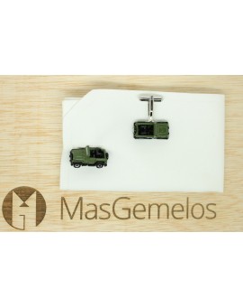 Green Jeep Willys Cufflinks 