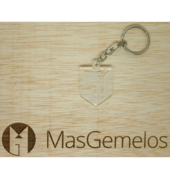 Llavero personalizado atletico de madrid futbol