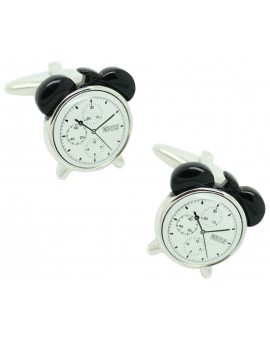 Alarm Clock black Cufflinks 