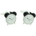 Alarm Clock black Cufflinks 