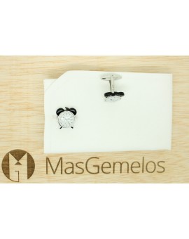 Alarm Clock black Cufflinks 