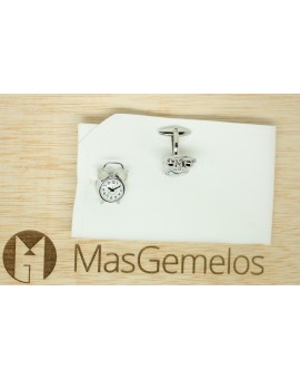 Alarm Clock  3D Cufflinks 