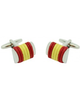 Spain Flag Rope Cufflinks  2