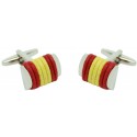 Spain Flag Rope Cufflinks 