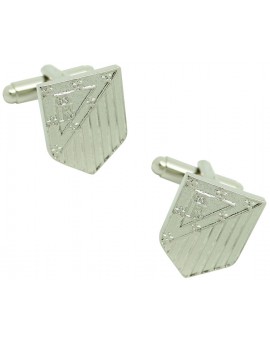 Silver Plated Atletico Madrid Cufflinks 
