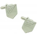 Silver Plated Atletico Madrid Cufflinks 