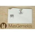Silver Plated Atletico Madrid Cufflinks 