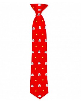 Red Trooper Dot Tie for Boys