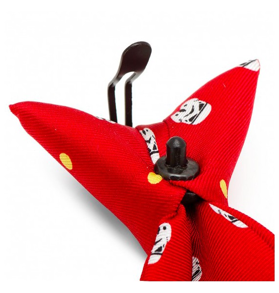 Red Trooper Dot Tie for Boys 