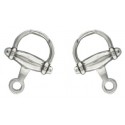 Gemelos camisa Bocado de caballo mini Plata 925