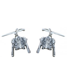Sterling Silver Bullfighter Jacket and Sword Cufflinks 2