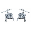 Sterling Silver Bullfighter Jacket and Sword Cufflinks
